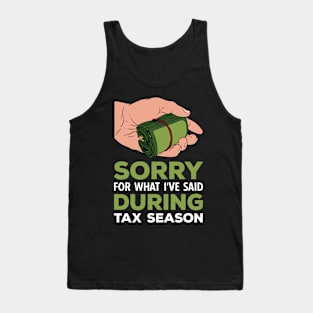 Tax Season Tax Day Tank Top